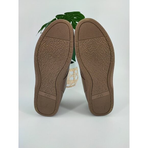SAS Free Time Leather Diabetic Walking Shoes Brown Lace Up Womens Size 9.5N US - Picture 7 of 10
